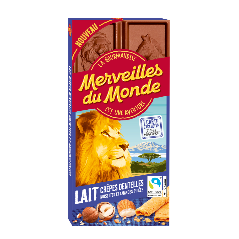 Nouvelle tablette lait et crêpes dentelles Merveilles du Monde